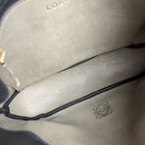 Loewe Suede Anagram Shoulder Tote Olive