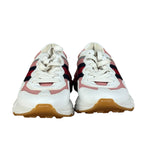 Gucci White Pink Reflective Mesh/Leather Chunky Sneaker