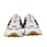 Gucci White Pink Reflective Mesh/Leather Chunky Sneaker