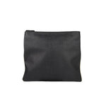 Gucci Vintage Black Leather Flat Messenger Shoulder Bag