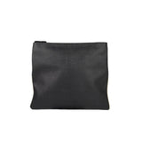 Gucci Vintage Black Leather Flat Messenger Shoulder Bag