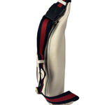 Gucci Ivory Leather Logo Print Belt Bumbag