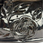 Chanel Black Patent Leather Camellia Petals Shoulder Bag 2010