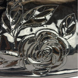 Chanel Black Patent Leather Camellia Petals Shoulder Bag 2010