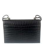 Saint Laurent Black Embossed Babylon Cross Body