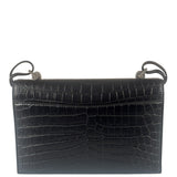 Saint Laurent Black Embossed Babylon Cross Body