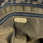Fendi Vintage Zucca Canvas Collapsible Shoulder Bag