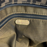 Fendi Vintage Zucca Canvas Collapsible Shoulder Bag