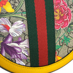 Gucci Ophidia Yellow GG Flora Round Shoulder Bag