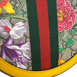 Gucci Ophidia Yellow GG Flora Round Shoulder Bag