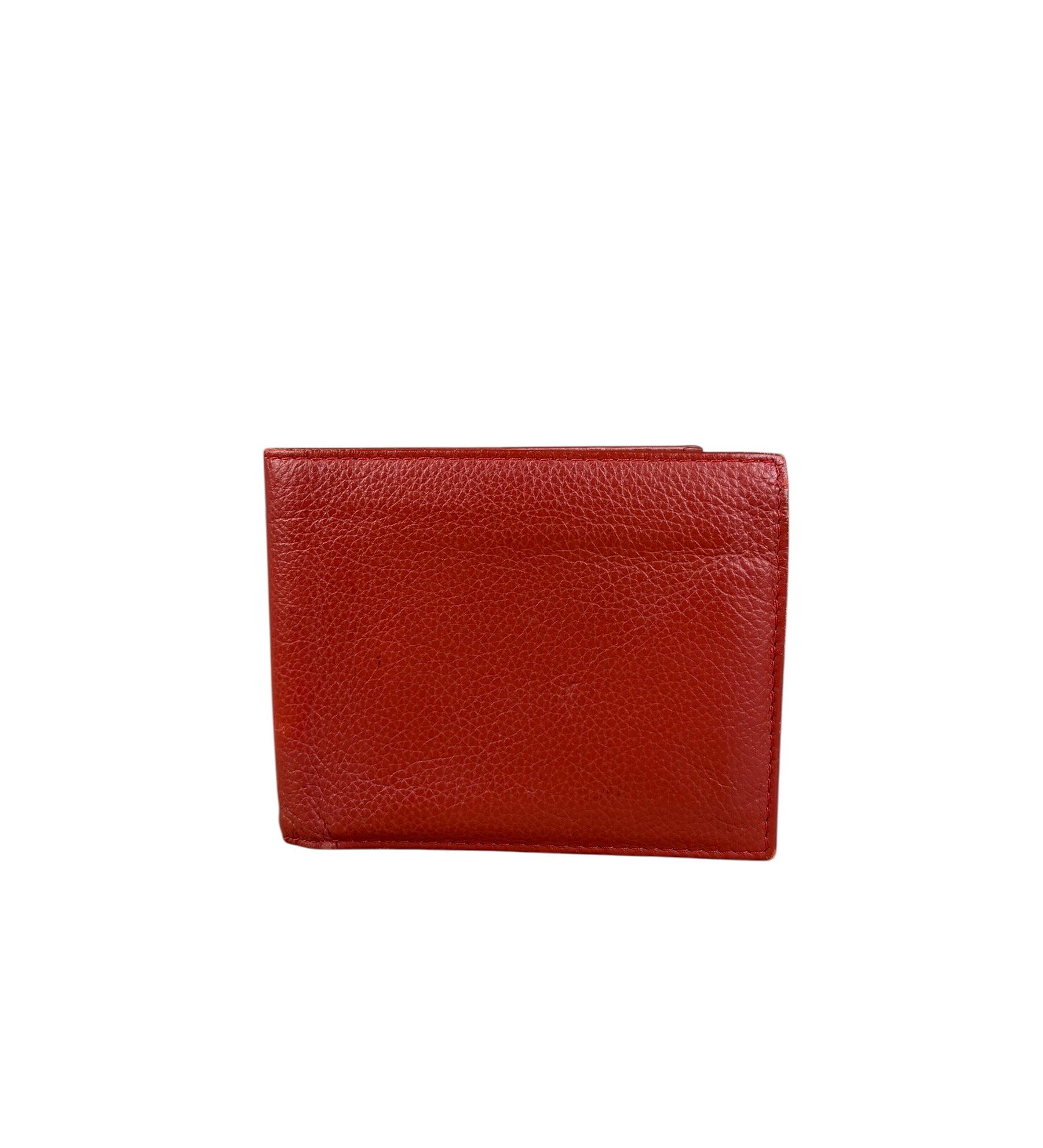 Rolex Red Leather Bifold Wallet