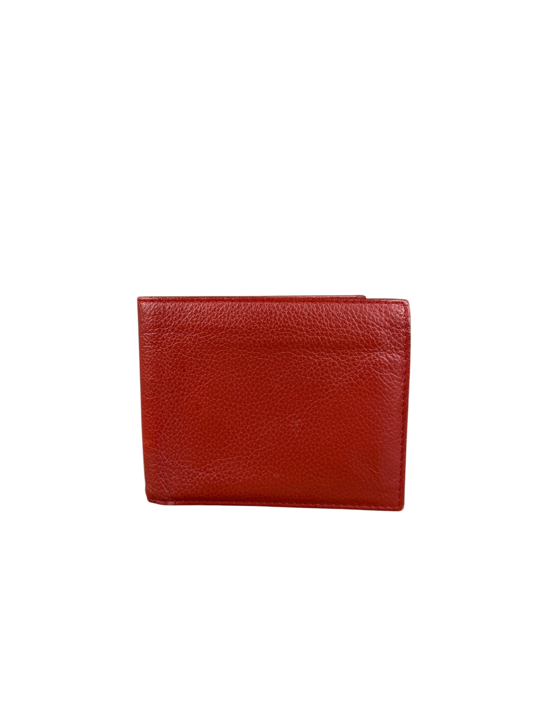 Rolex Red Leather Bifold Wallet