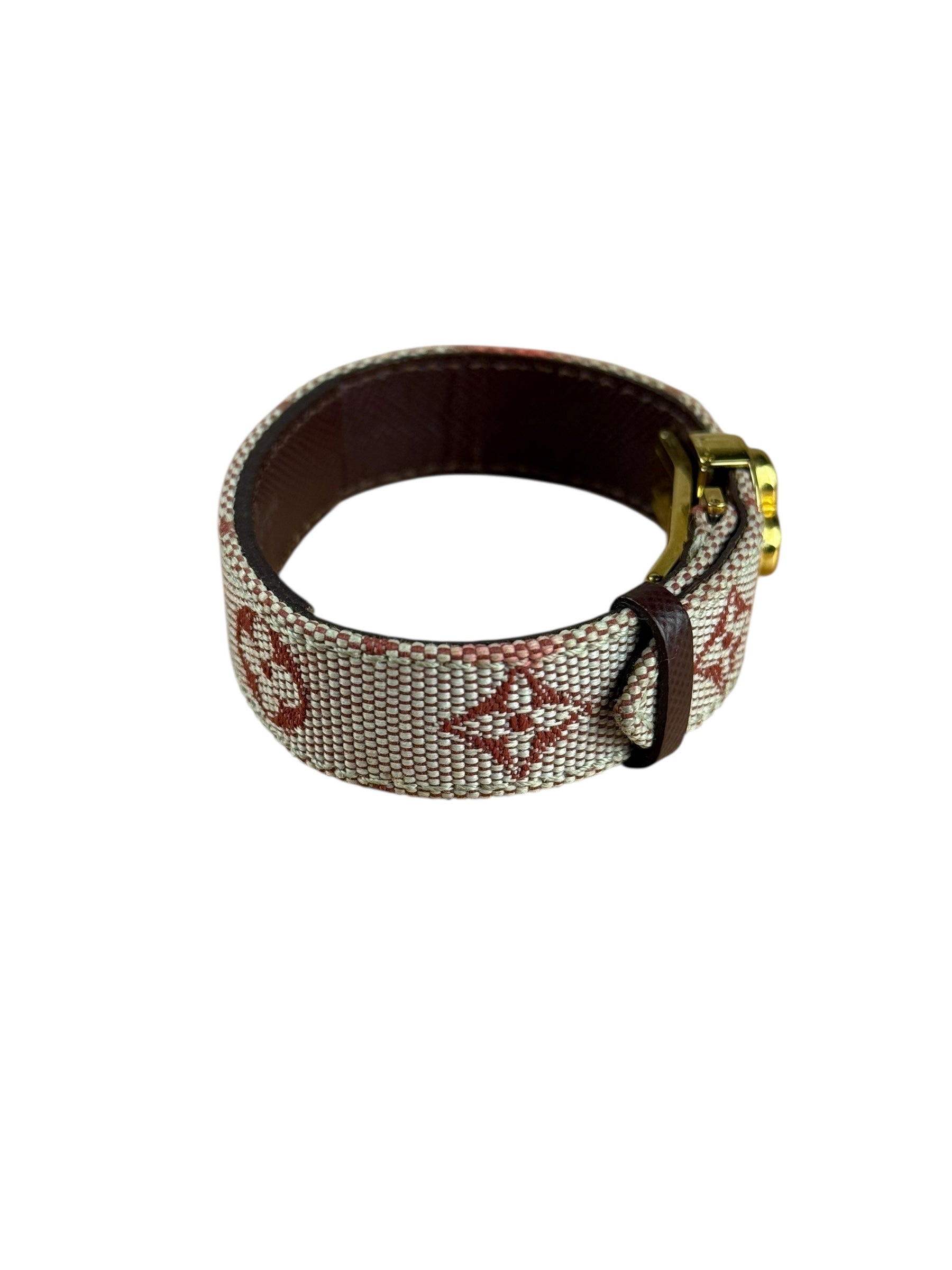 Louis Vuitton Pink Monogram Mini Lin Bracelet