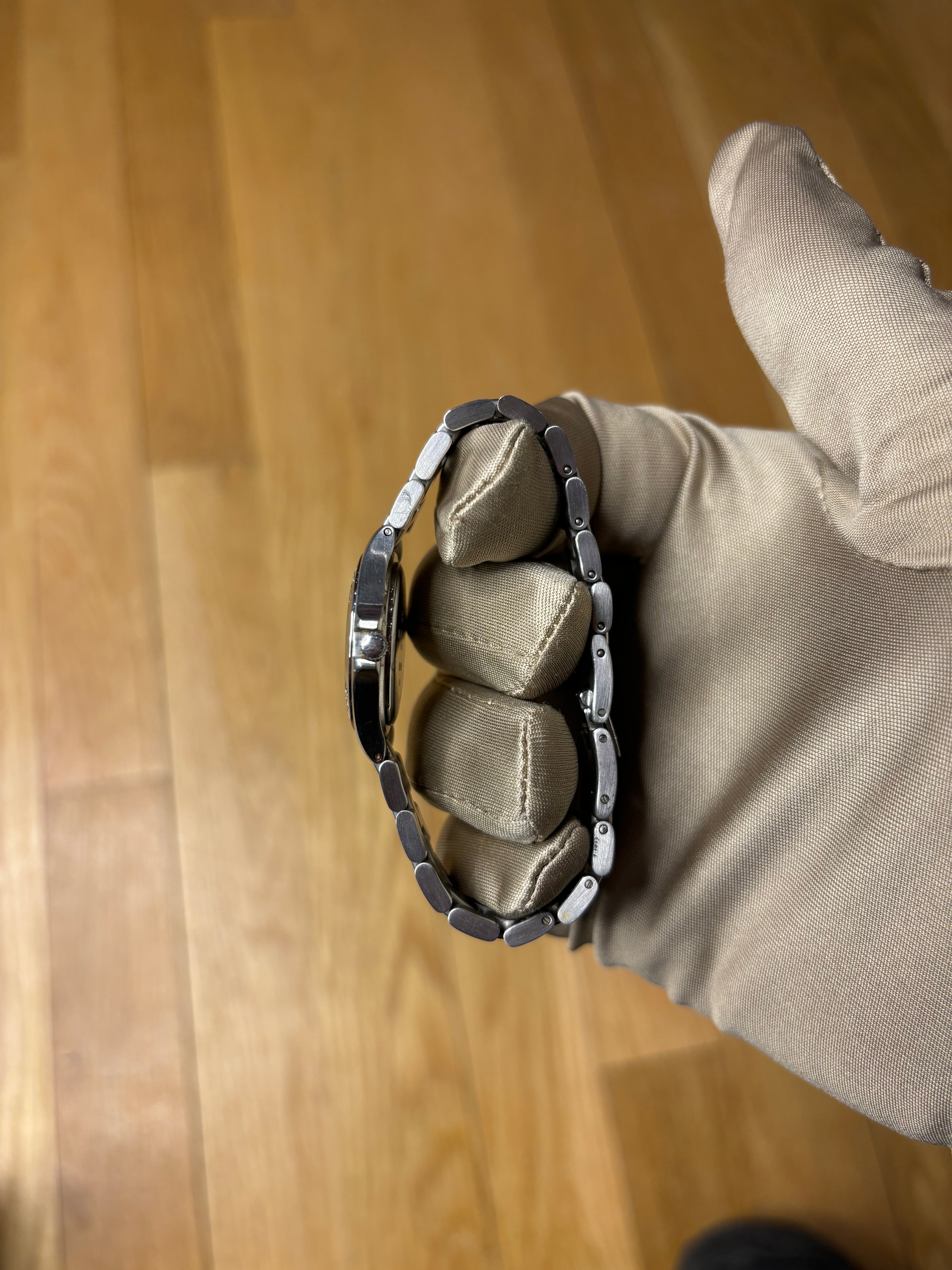 Balenciaga Blue Stick Dial Stainless Steel Band