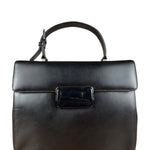 Prada Vintage Black Leather Top Handle Bag
