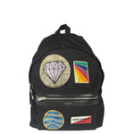 YSL Black Nylon/Leather Trim City Multi-Patch Backpack