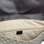 Gucci Brown Leather Trim GG Supreme Messenger Bag