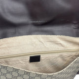 Gucci Brown Leather Trim GG Supreme Messenger Bag