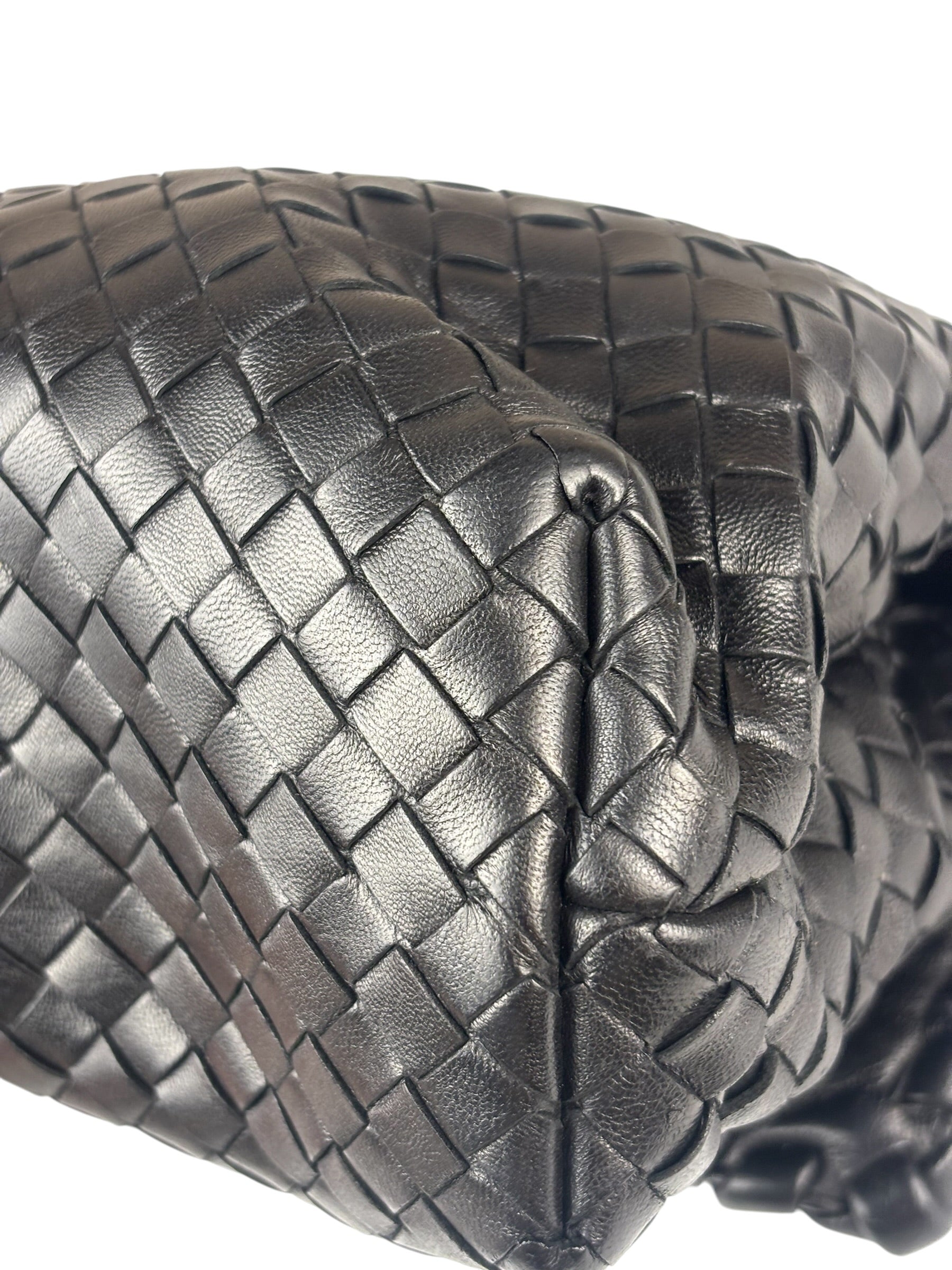 Bottega Veneta Black Intrecciato Shoulder Bag