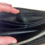 Prada Black Saffiano Leather Long Wallet