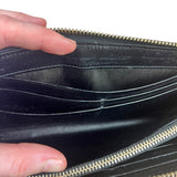 Prada Black Saffiano Leather Long Wallet