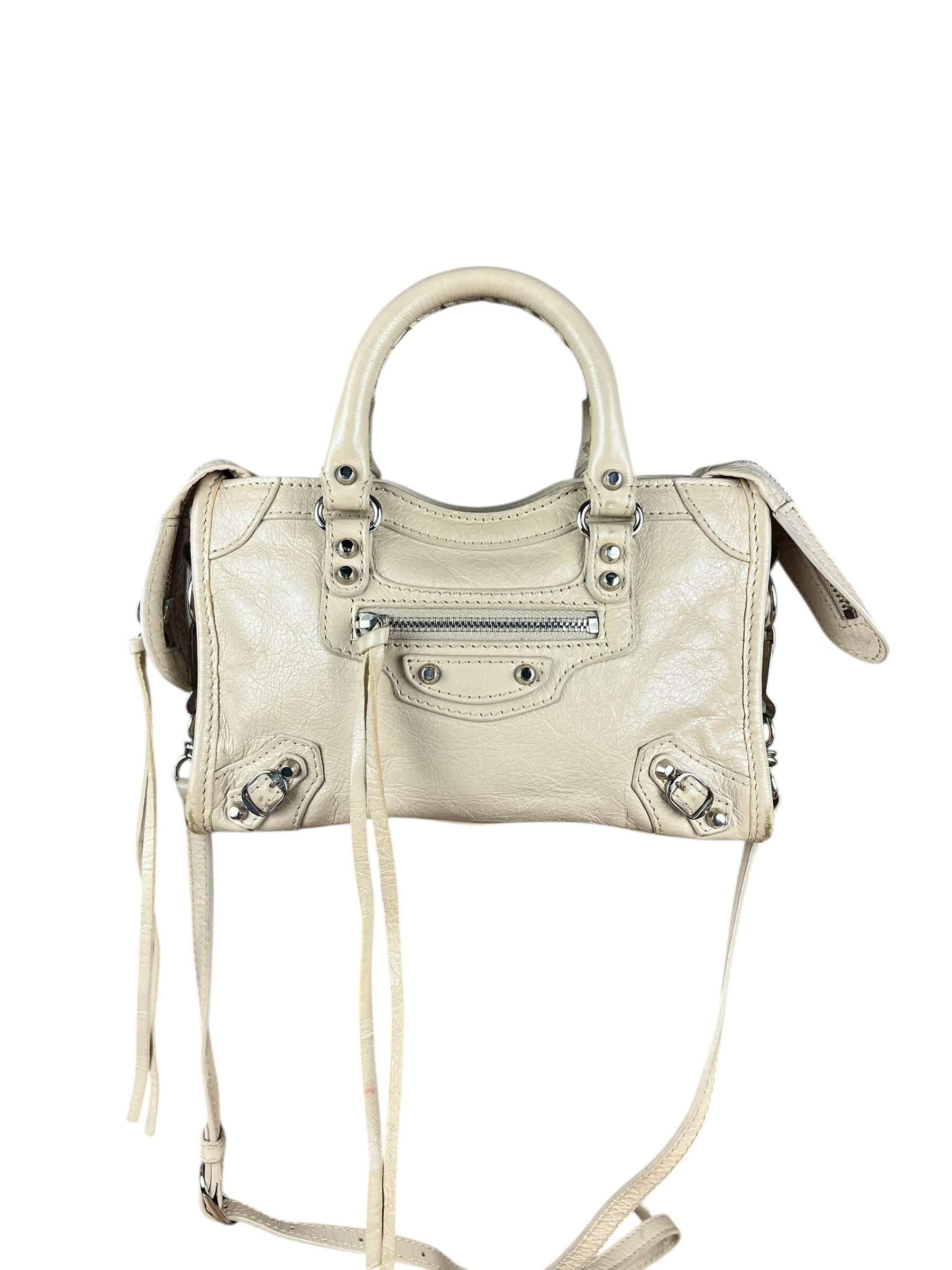 Balenciaga Beige Mini Le City Bag