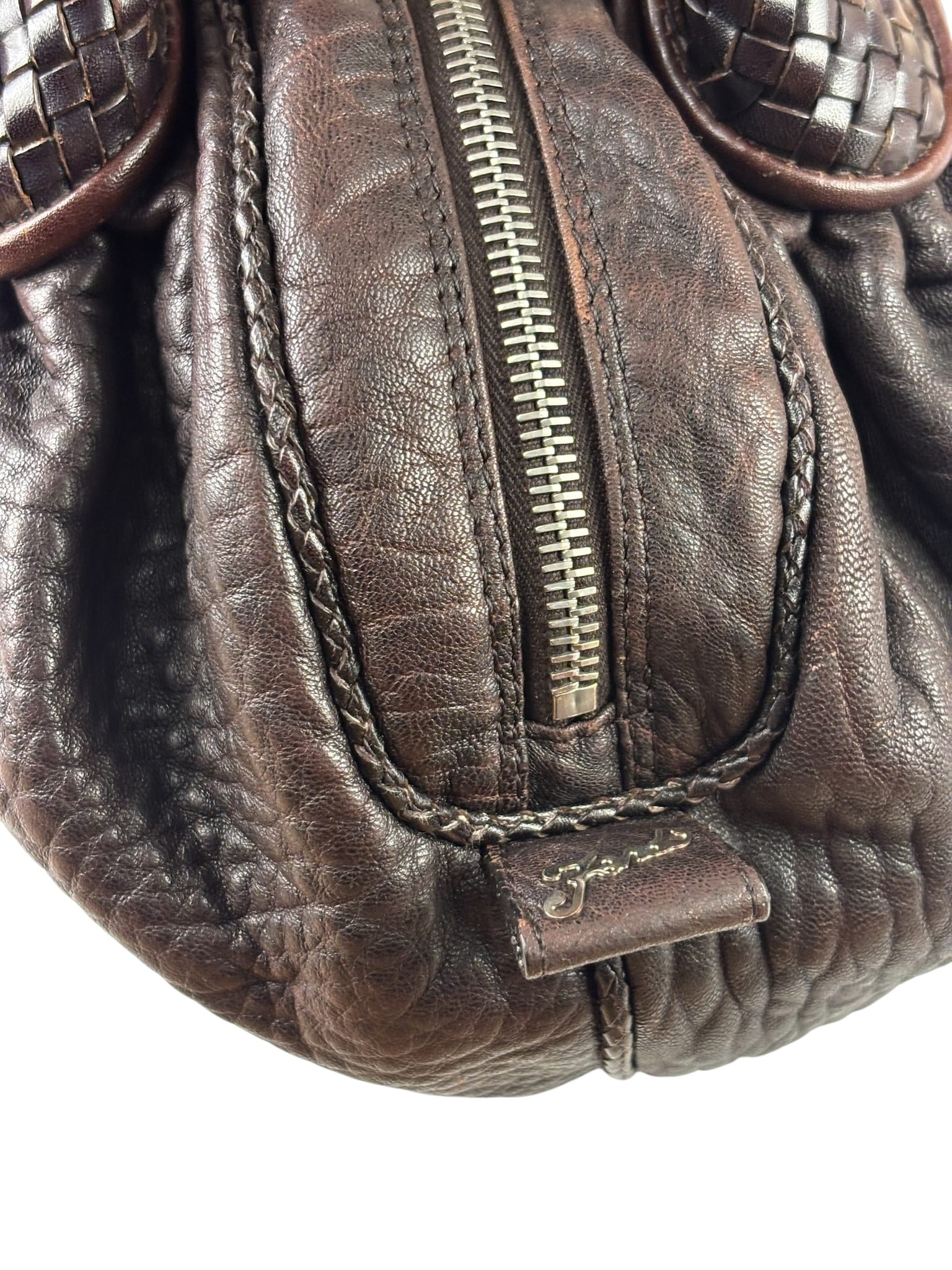 Fendi Vintage Brown Small Spy Bag