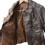 Vintage Chocolate Brown Rabbit Fur Coat