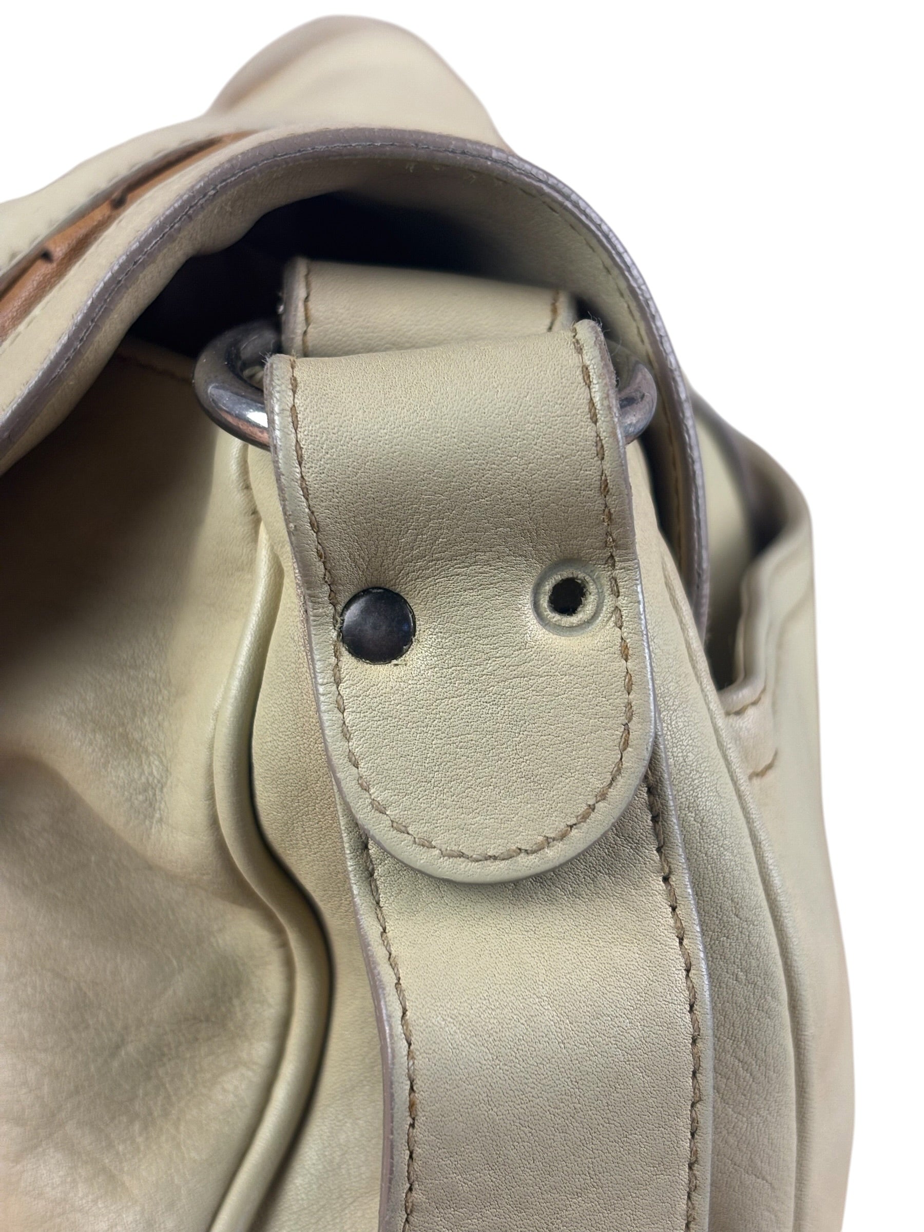 Christian Dior Vintage Beige Marrakech Medium Shoulder Bag