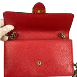 Gucci Red Interlocking G Wallet on Chain