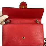 Gucci Red Interlocking G Wallet on Chain