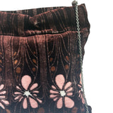 Miu Miu Multicolor Velvet/Leather Trim  Chain Crossbody Bag