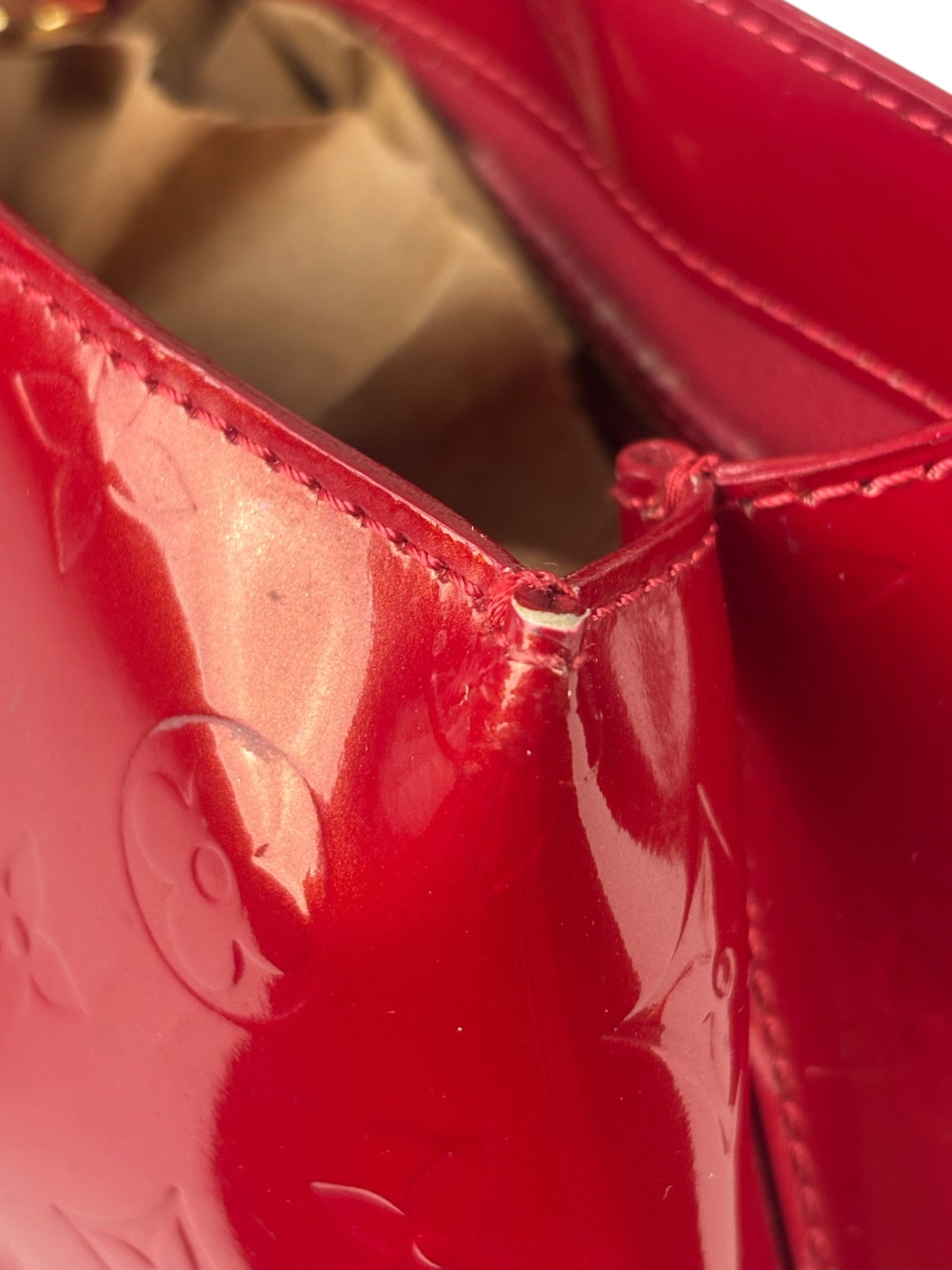 Louis Vuitton Monogram Red Vernis Wilshire PM