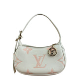 Louis Vuitton White Leather Monogram Moon Empreinte Pochette