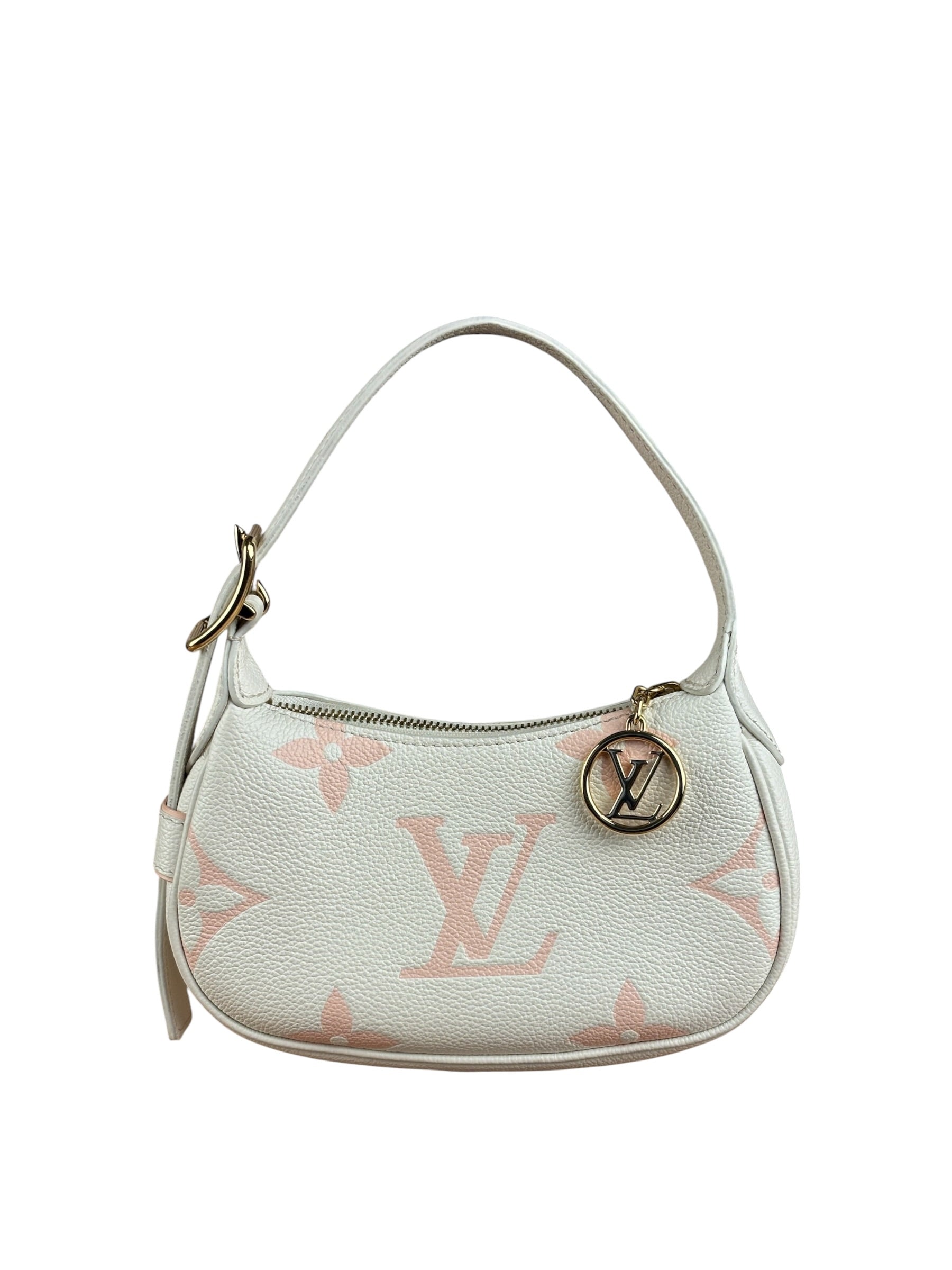 Louis Vuitton White Leather Monogram Moon Empreinte Pochette