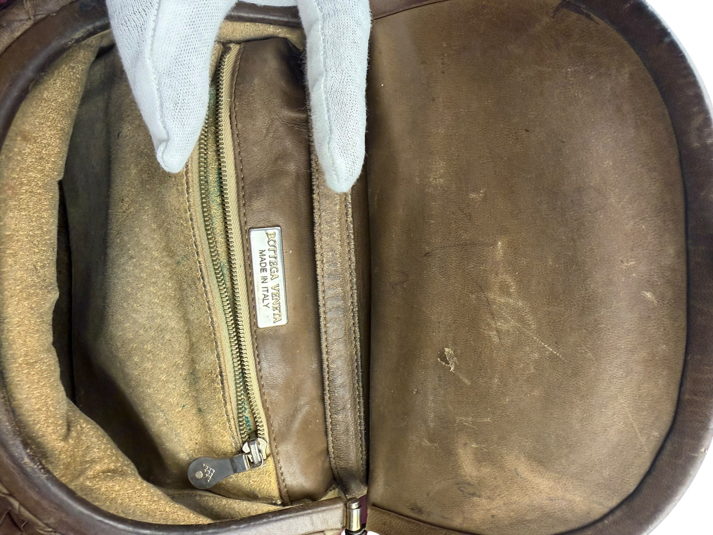 Bottega Veneta Brown Intrecciato Crossbody