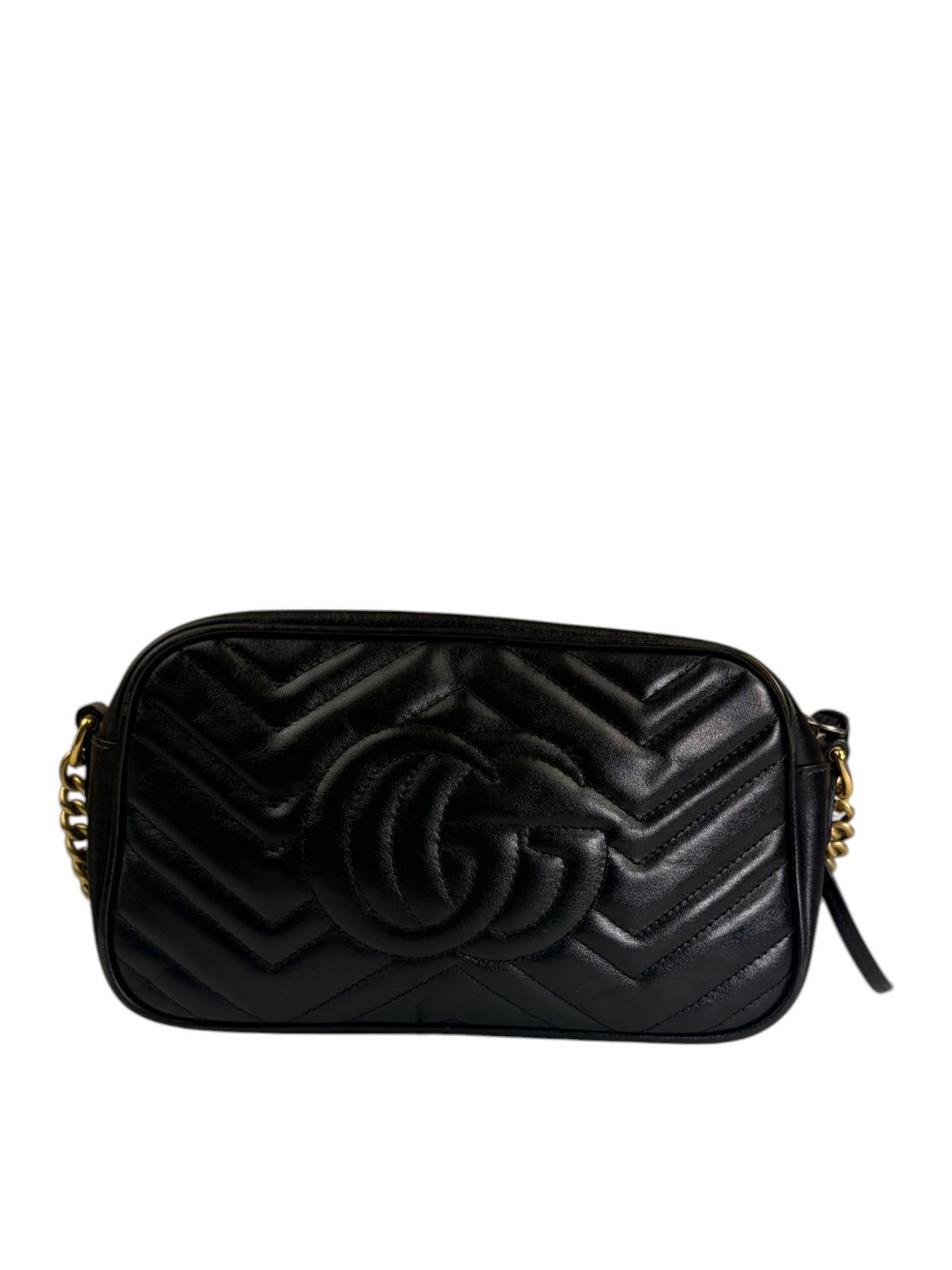 Gucci Black Leather Mormont Matelassè Camera Bag