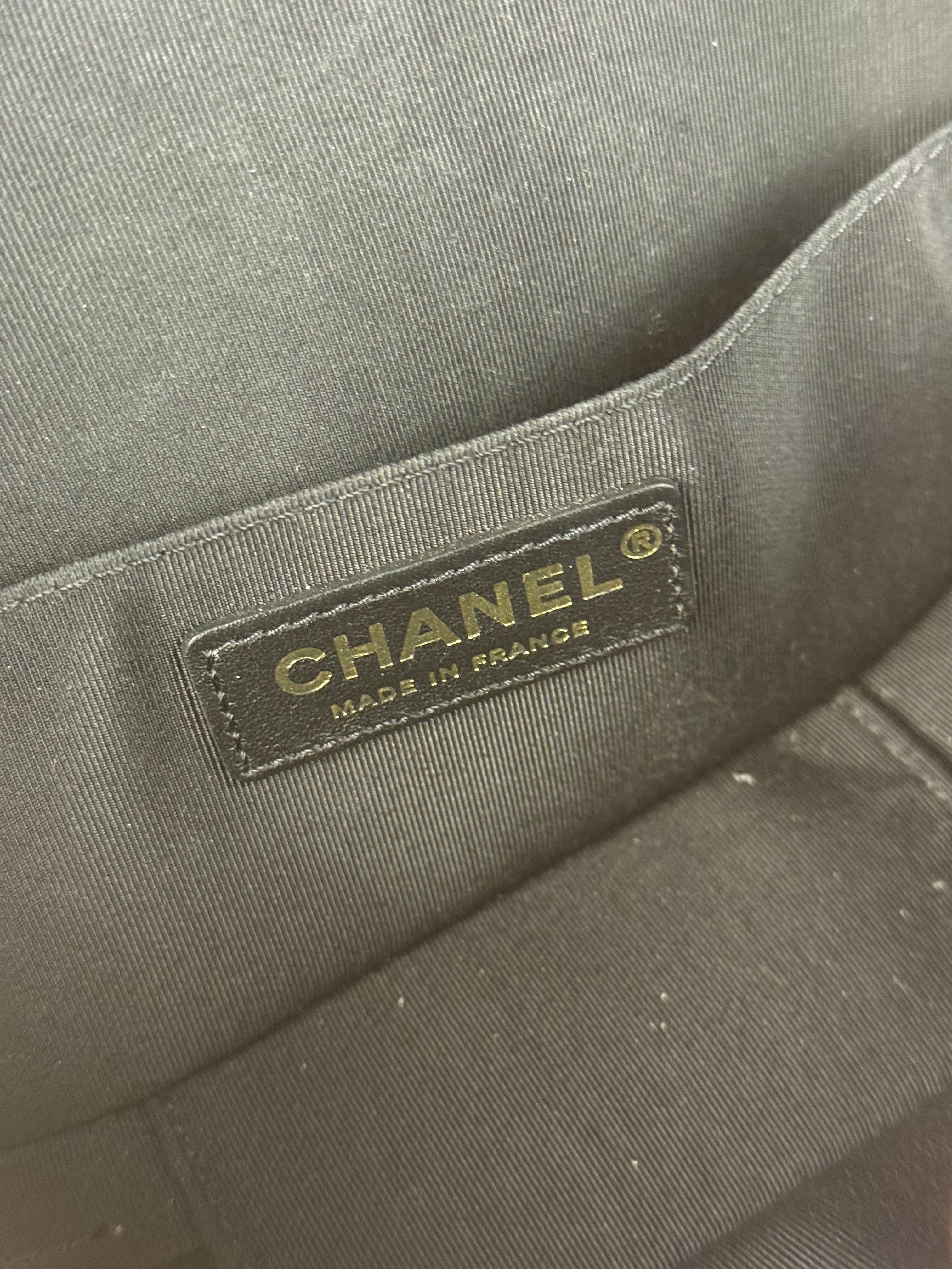 Chanel White/Black Quilted Leather 2Way Vanity Bag 2019