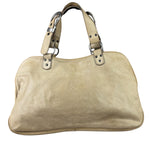 Christian Dior Beige Large Gaucho Double Saddle Shoulder Bag