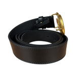 Gucci GG Black leather Belt