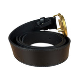Gucci GG Black leather Belt