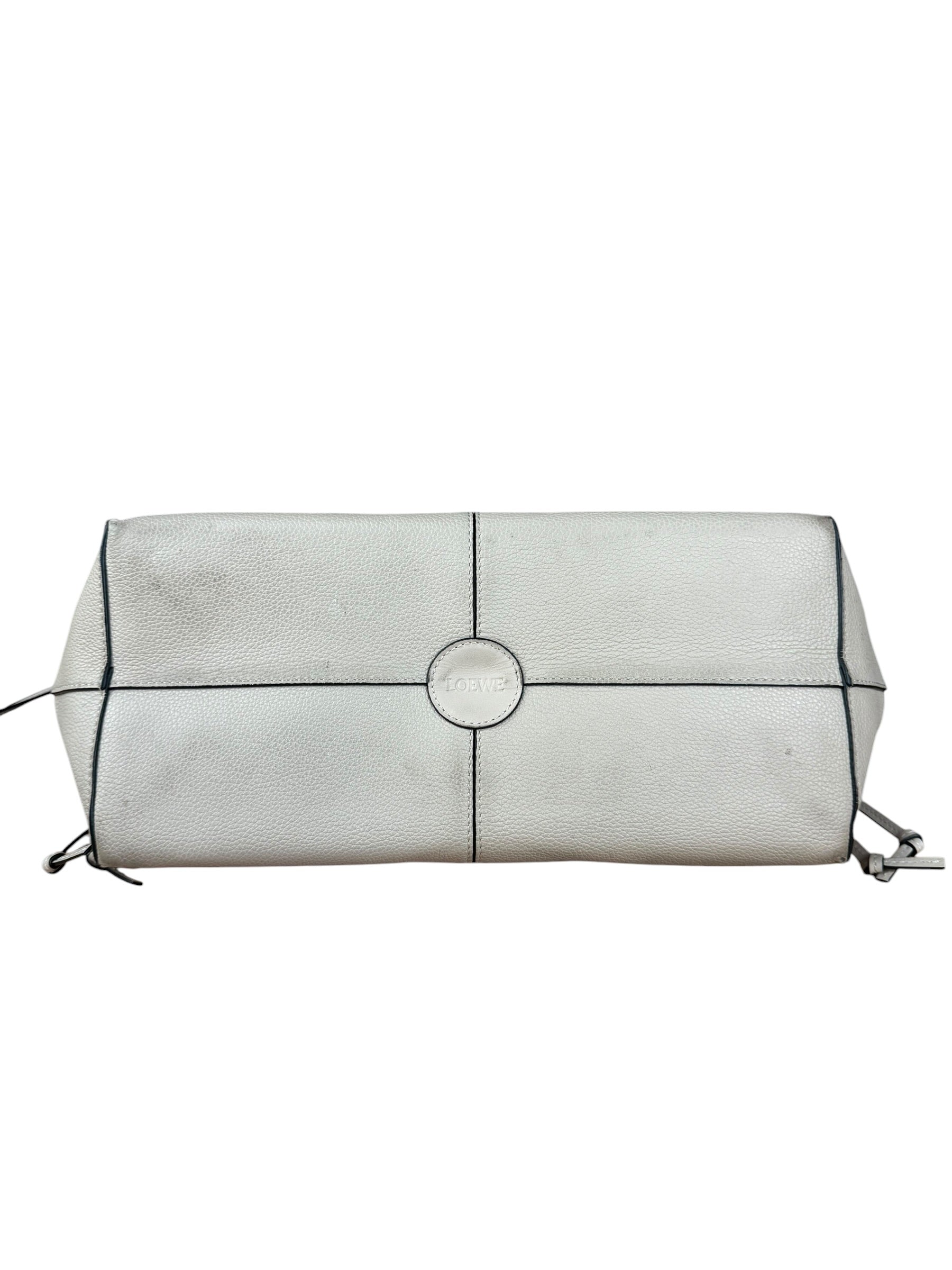 Loewe Beige Pebbled Leather Cushion Tote