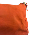 Fendi Vintage Peachy Suede/Leather Forever Flap Mamma Baguette