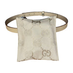 Gucci Beige Leather Belt w/ Pouch