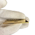 Chanel Vintage Gold-Plated Logo Nameplate Brooch Pin 1990s