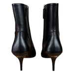 Gucci Black Leather Heel Boots