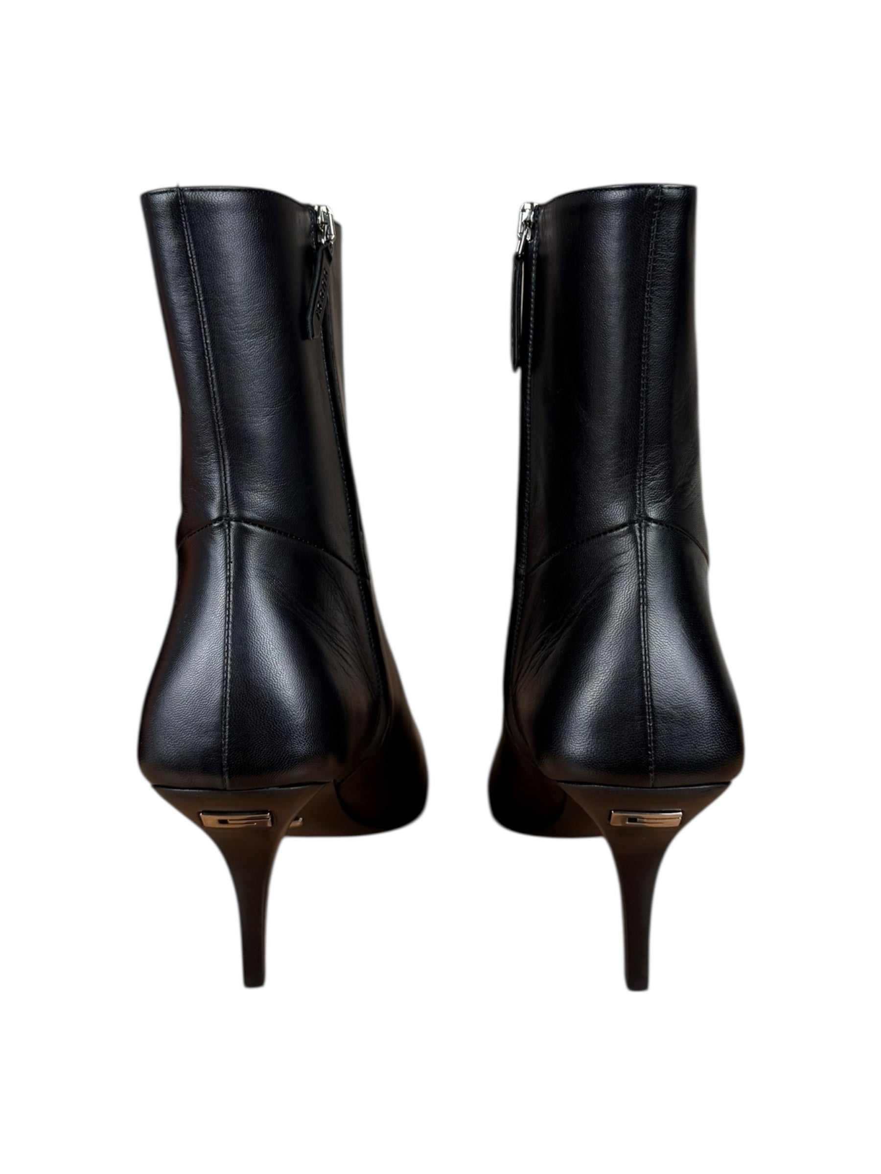 Gucci Black Leather Heel Boots