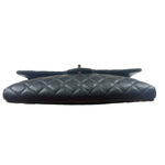 Chanel Black Caviar Quilted Flap Clutch Bag 2019