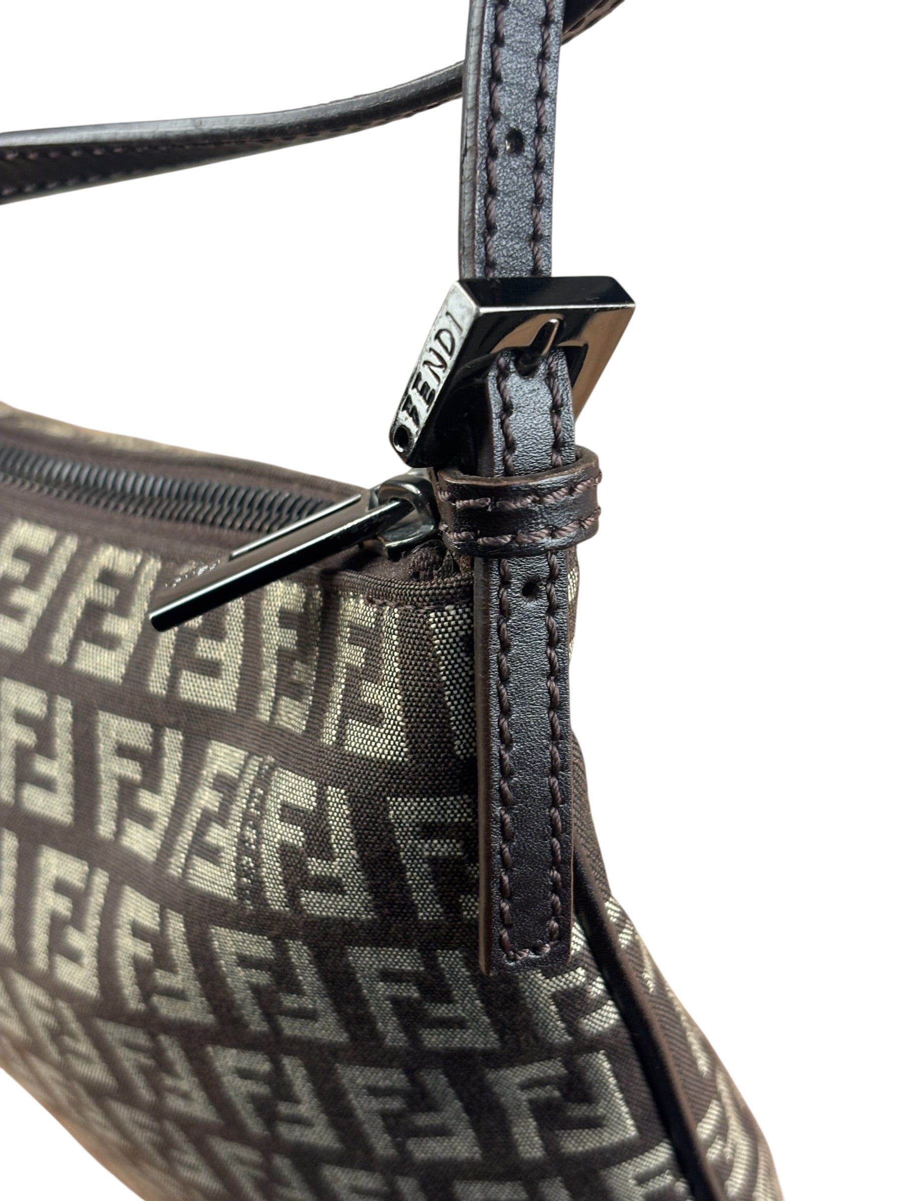Fendi Vintage Brown Zucca Crossbody