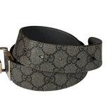 Gucci Belt Reversible Black GG Supreme/Black Silver Hardware